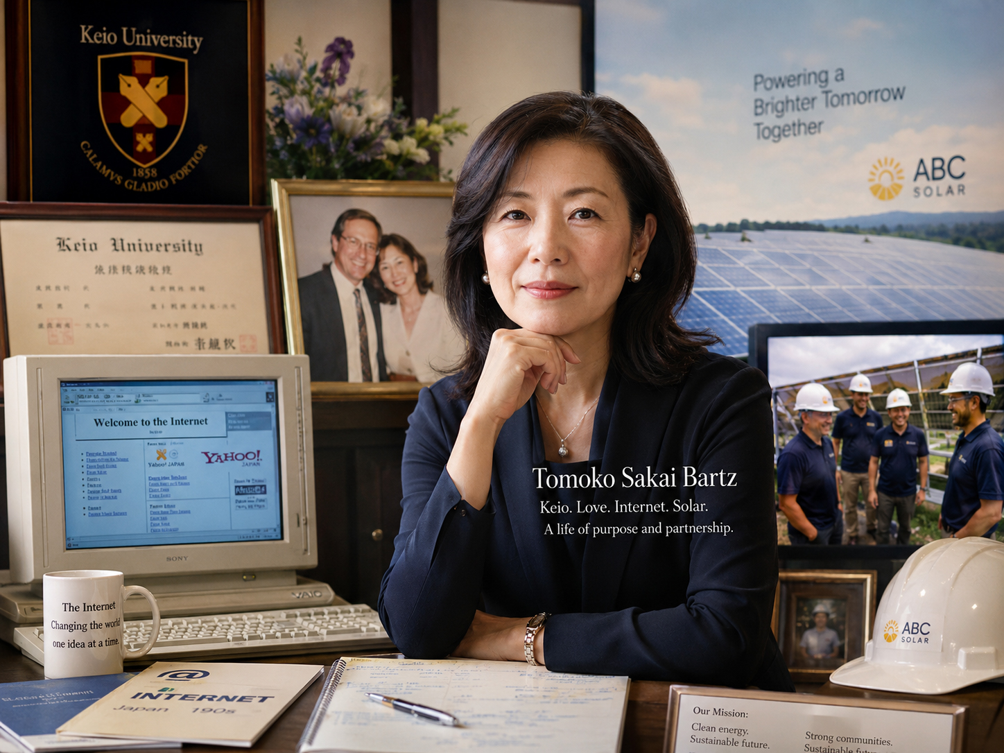 Tomoko Sakai Bartz、慶應、初期インターネット、ABC Solarを象徴する場面