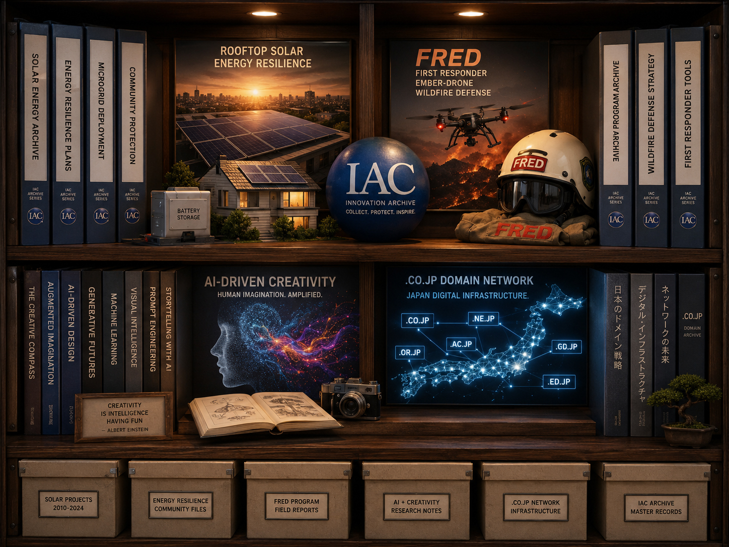ABC Solar、FRED、AIドメインネットワークの棚