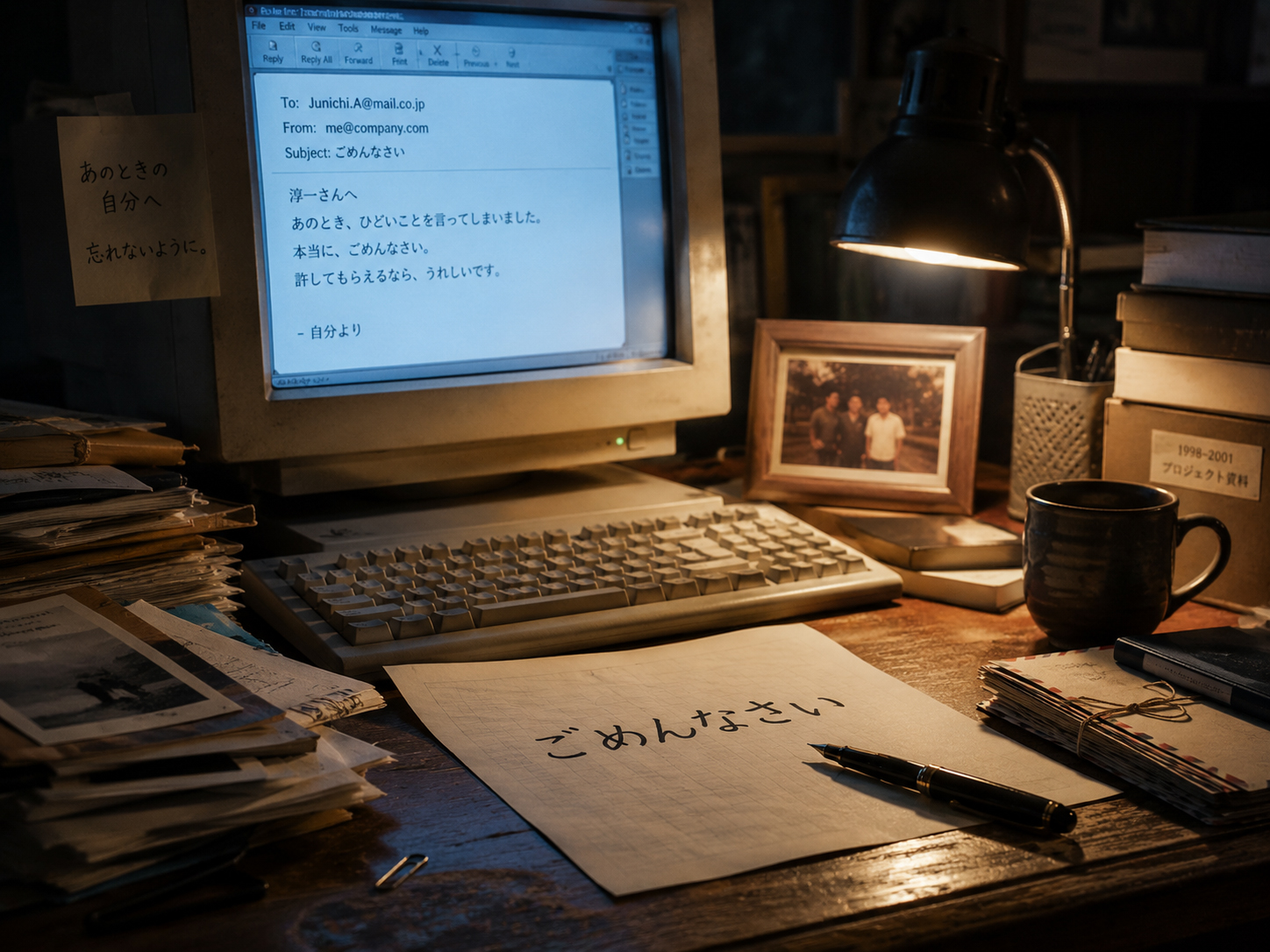 Jmailへのごめんなさいの気持ちを表す手紙とメールの記憶
