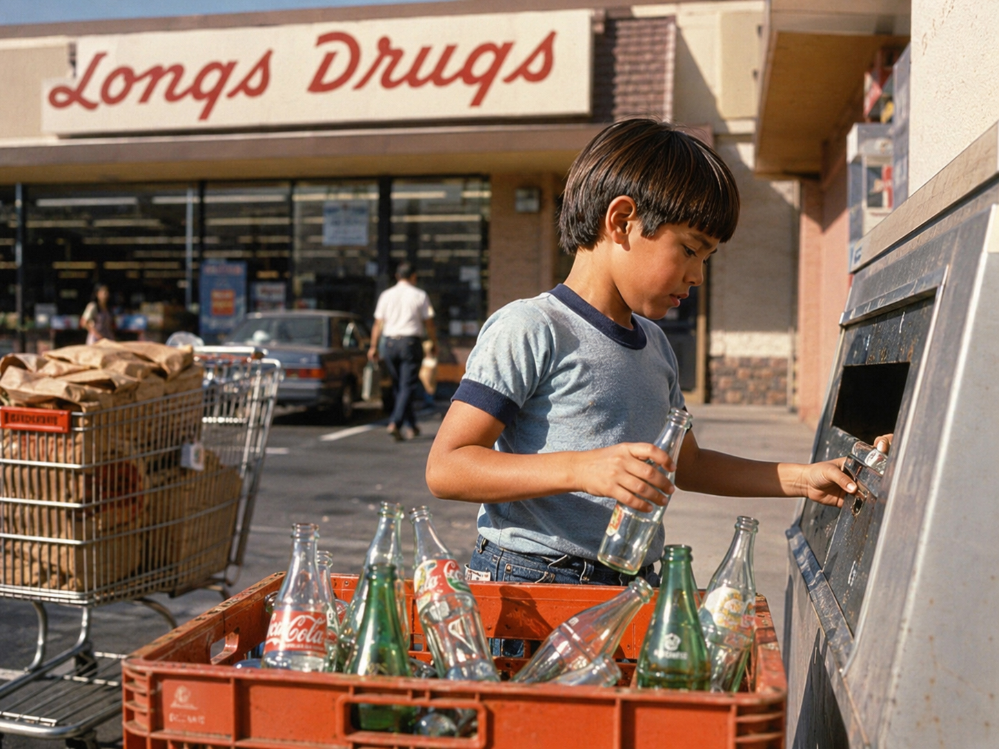 Longs Drugsで返却瓶をお金に変える子どもの記憶