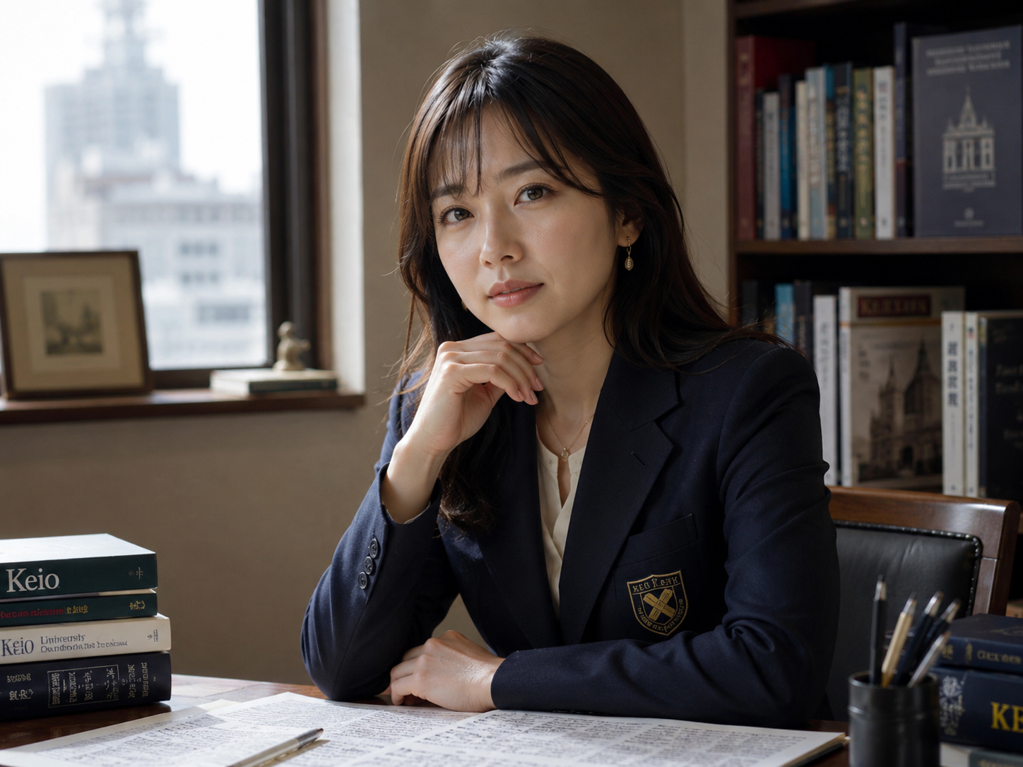 慶應義塾大学を出たTomokoの知性とまじめさを象徴する場面