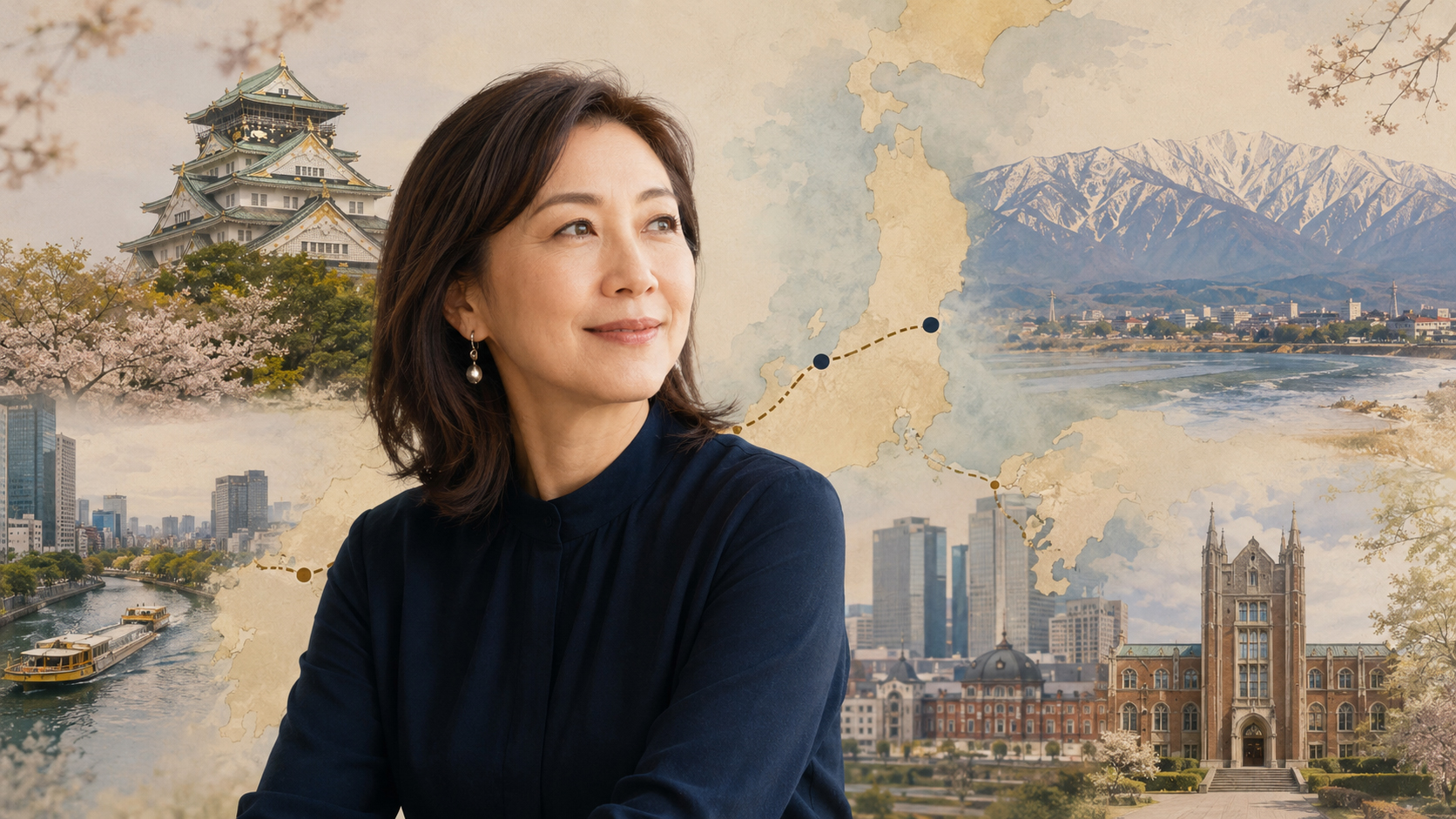大阪、富山、慶應へ続くTomoko Sakai Bartzの人生の地図