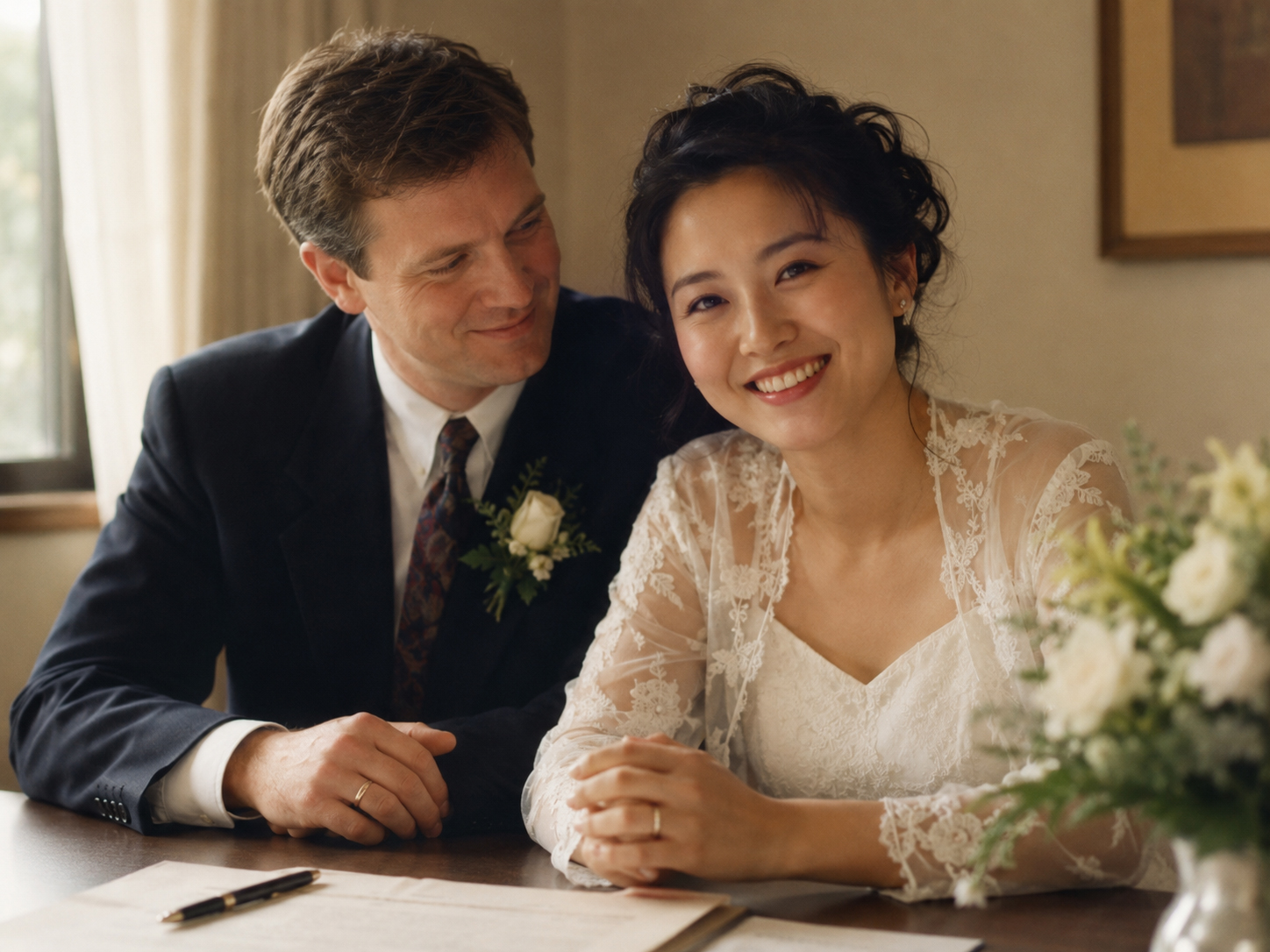 1992年7月12日の結婚を象徴する静かな記憶